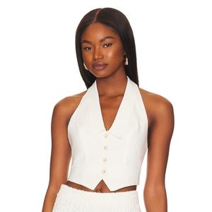 Superdown Nikia Vest - NWT, Size M, Ivory